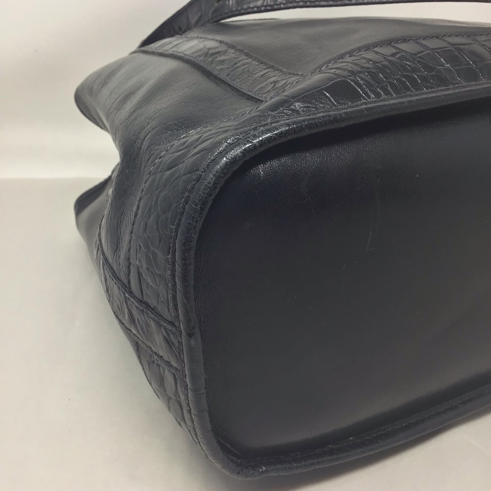 Vintage Black Brahmin Classic Tote - Picture 9 of 16